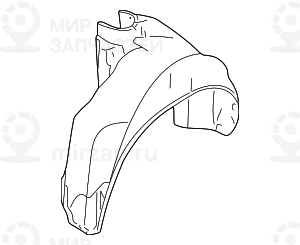 Кожух колесной ниши Л Зд
 BMW 51718125981