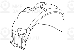 Кожух колесной ниши П Пд
 BMW 51718150290