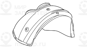 Кожух Колесной Ниши П Пд
 BMW 51718159424