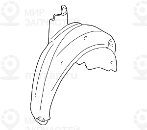Кожух колесной ниши П Зд
 BMW 51718172462