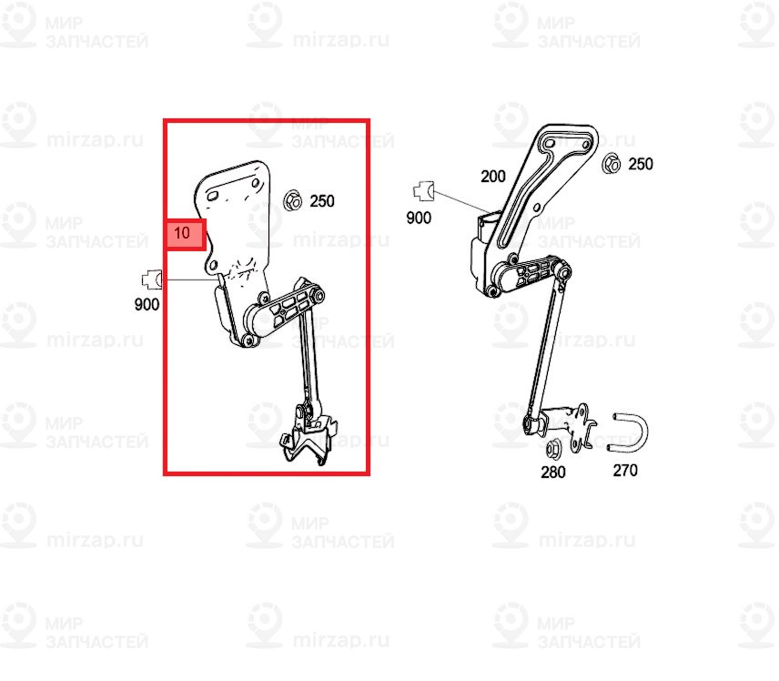 Датчик угла поворота
 Mercedes-Benz A2129050103