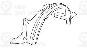 Кожух колесной ниши П Пд
 BMW 51718397686