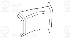 Luftfьhrung Bremse Radhaus Links
 BMW 51747365631