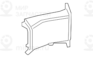 Luftfьhrung Bremse Radhaus Links
 BMW 51747394665