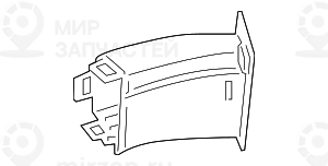 Luftfьhrung Bremse Radhaus Rechts
 BMW 51747400006