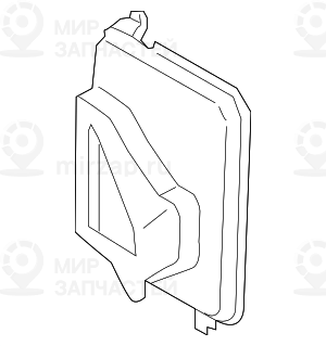 Воздуховод Вынес.радиатор Правый
 BMW 51747423090
