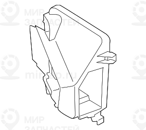 Воздуховод вынес. радиатор правый
 BMW 51748056320