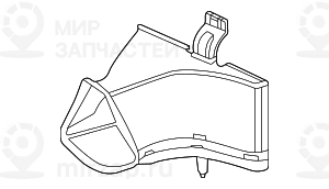 Воздуховод Вынес.радиатор Правый
 BMW 51748072094