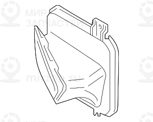 Luftfohrung Ausgelage
 BMW 51748081040