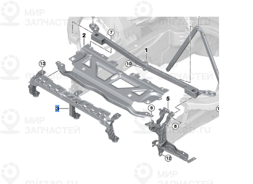 Опора Бампера
 BMW 51748747002