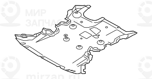 Экран моторного отсека 2WD
 BMW 51752990573