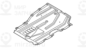 Облицовка днища кузова л зд
 BMW 51757213673
