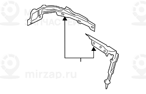 Перегородка отсека всп.мех.двиг. П Нж
 BMW 51757331242