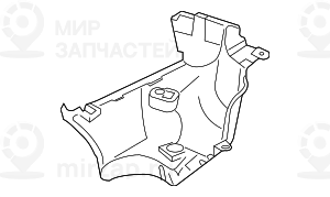 Unterbodenverkleidung Hinten Links
 BMW 51757340787
