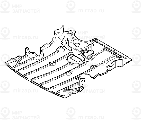Экран моторного отсека -M-
 BMW 51758040111