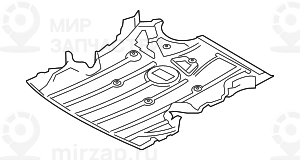 Экран моторного отсека -M-
 BMW 51758046333