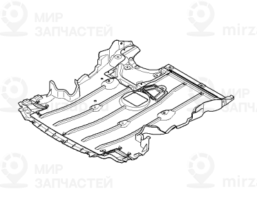Экран моторного отсека
 BMW 51758046494