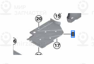 Verlг¤Ngerung Unterbodenverkl. Seitl. Re.
 BMW 51758066044