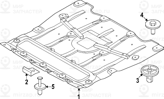Кронштейн Экрана Моторного Отсека
 BMW 51758084512