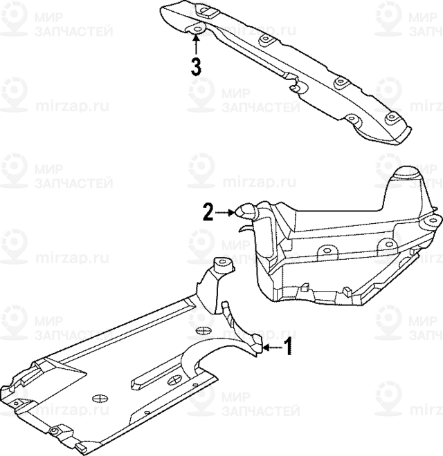 Облицовка Днища Кузова Сзади Посередине
 BMW 51759880616