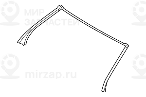 Уплотнитель обтекателя у передней стойки SCHWARZ
 BMW 51767175474