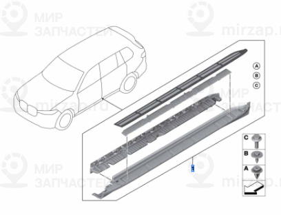 К-Т Доосн.алюминиевыми Порогами
 BMW 51772475466