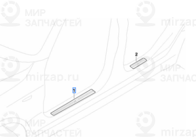 Накладка порога П Пд M
 BMW 51773415848