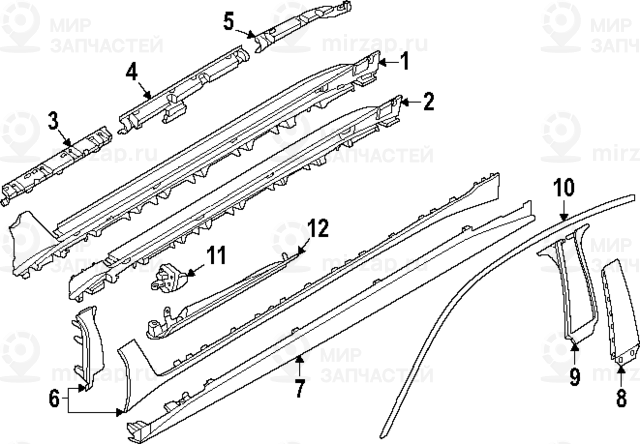 Schwellerverkleidung
 BMW 51775A360F4