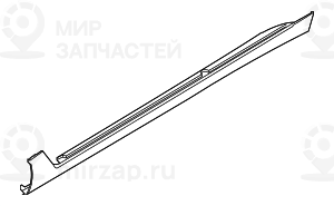 Schwellerverkleidung Grundiert Rechts
 BMW 51777480314