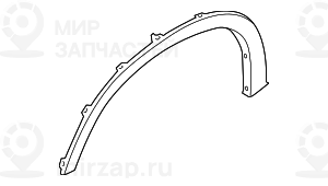 Накладка на арку колеса загрунтов.Л Пд M
 BMW 51778037291