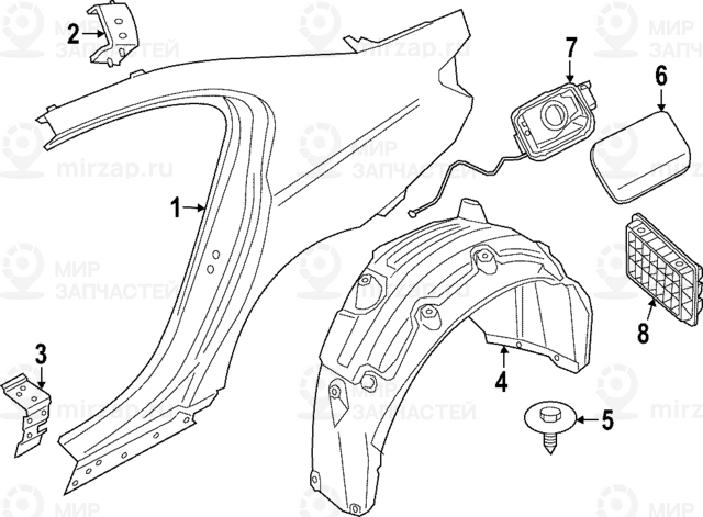 Einfьllklappe
 BMW 51917387934