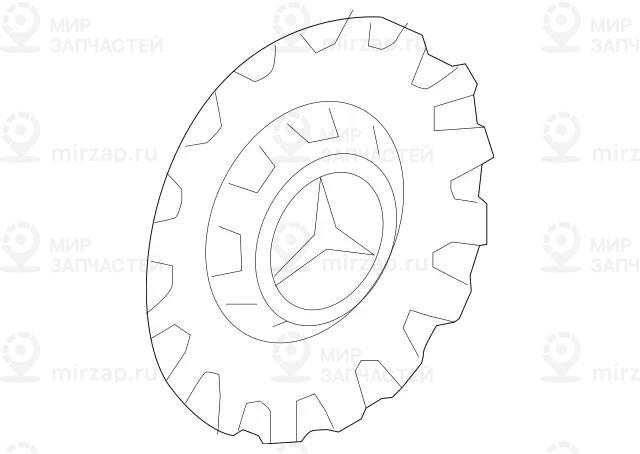 Запчасть Mercedes-Benz A22240009007X15