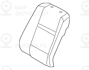 обивка спинки кожа Л SCHWARZ
 BMW 52107254808
