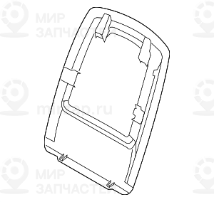 Задняя панель иск. кожа с карманом SCHWARZ
 BMW 52107288400