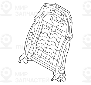 Lehnenrahmen Komfortsitz
 BMW 52107410472