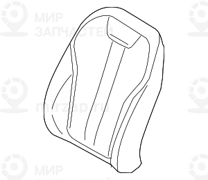 Bezug Komfortlehne Klimaleder Rechts
 BMW 52107412742