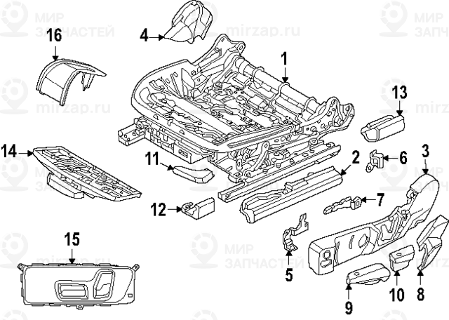 Hebel Sitzhцhenverstellung Links
 BMW 52107415093