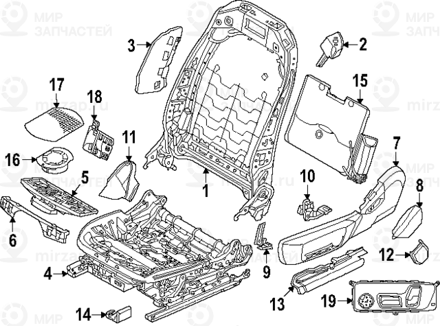 Запчасть BMW 52107418338