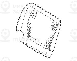 R?ckwand Komfortsitz Unte
 BMW 52107497163