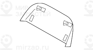 Задн.панель сид.повыш.комфортн. Вх SCHWARZ
 BMW 52109173677