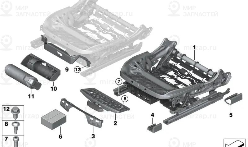 Огнетушитель с держателем для BMW
 BMW 52109496262
