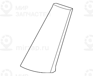 Боковая панель искусственная кожа Л SCHWARZ
 BMW 52207272997