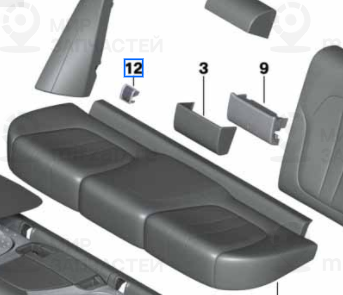 Накладка Isofix
 BMW 52207499794