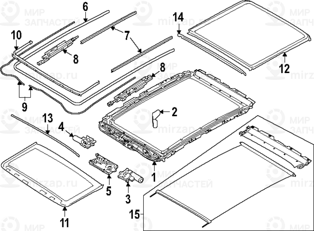 Glasdeckel Hinten
 BMW 54107493796