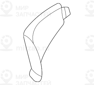 Накладка воздушного сопла Л Зд SCHWARZ
 BMW 54217025541