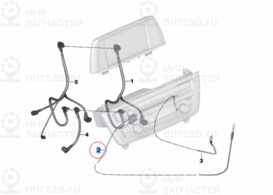 Провод головное устройство-wlan
 BMW 61119308571