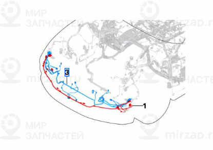 Провода щита передка BMW
 BMW 61125A1D484