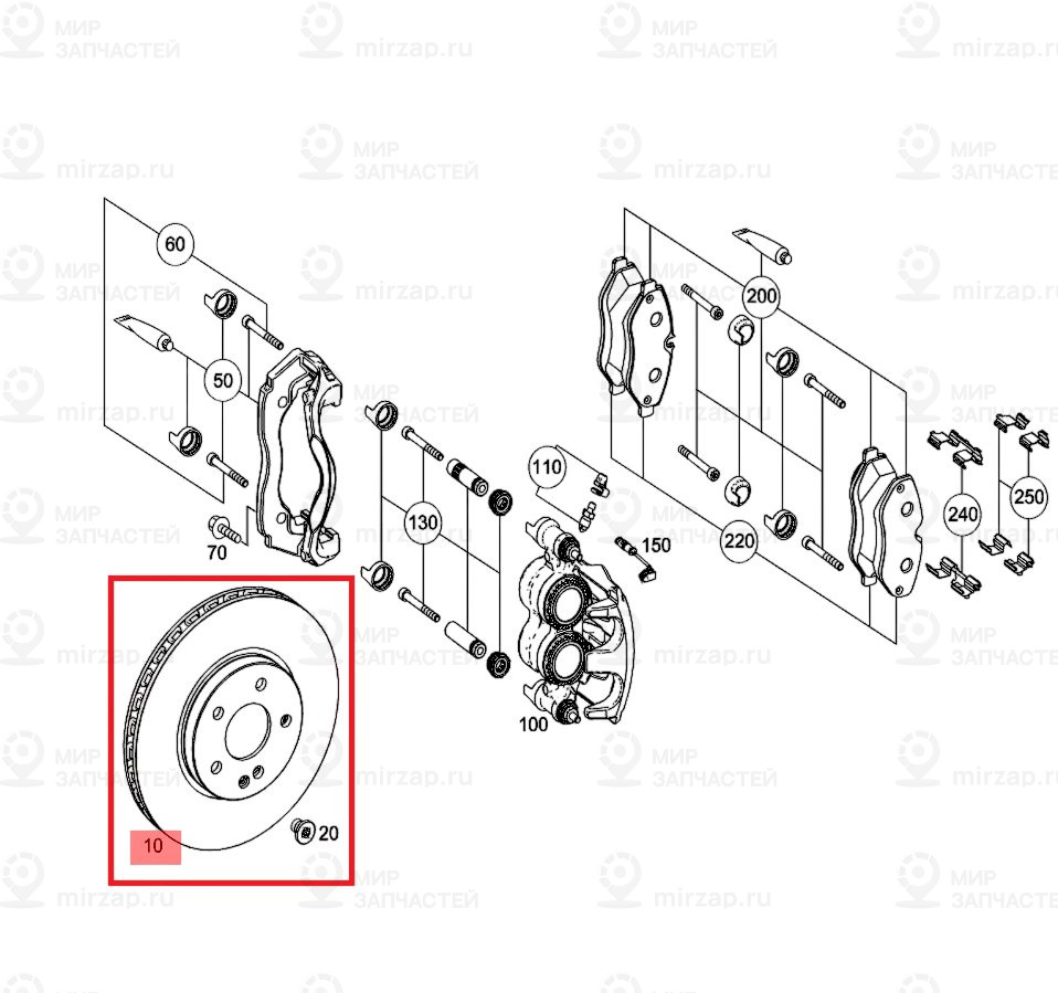 Тормозной диск
 Mercedes-Benz A4474210012