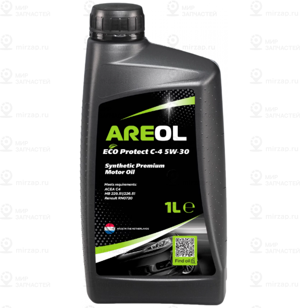 Areol Eco Protect C-4 5W30 (1L)_Масло Моторное! Синт.\ Acea C4, Renault Rn0720, AREOL 5W30AR123