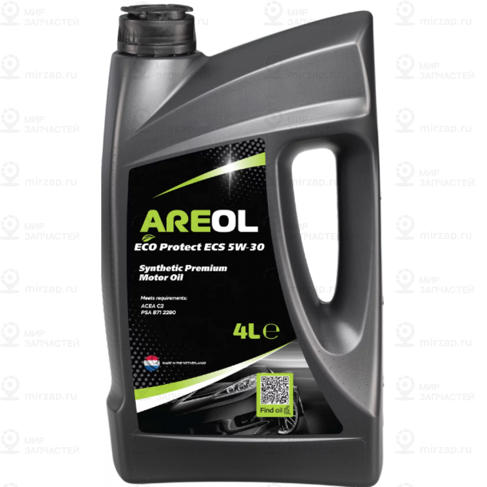 Areol Eco Protect Ecs 5W30 (4L)_Масло Моторное! Синт.\ Acea C2, Psa B71 2290 AREOL 5W30AR127